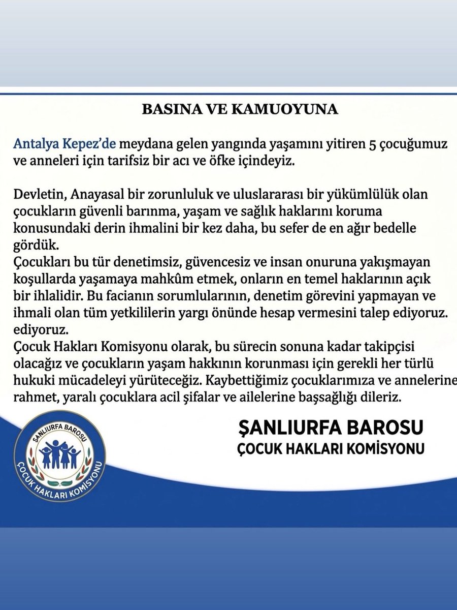 Kamuoyuna duyurulur.