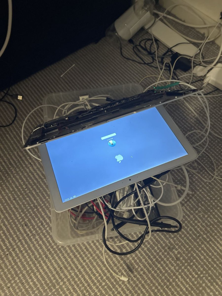 choonky1234's tweet photo. MacBook Air RAM upgrade with bodge wires https://t.co/9CRzVD725W