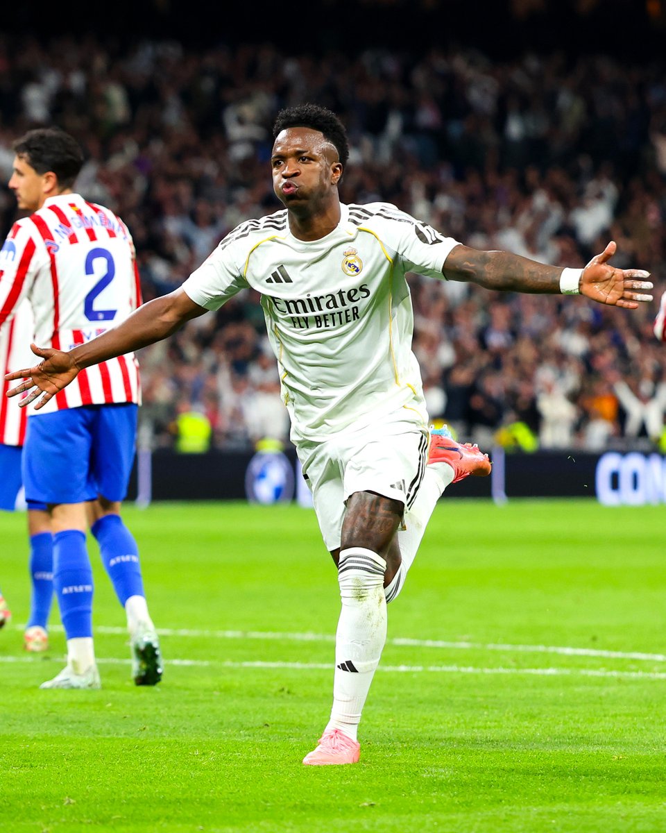 brfootball's tweet image. NAHUEL MOLINA AND VINI JR. TRADE GOLAZOS.

Real Madrid lead 3-2 in a wild derby 💥💥