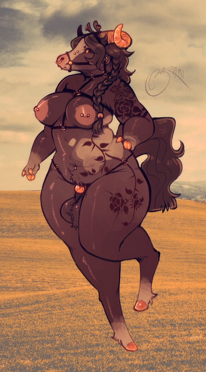 evil and intimidating horse tweet media