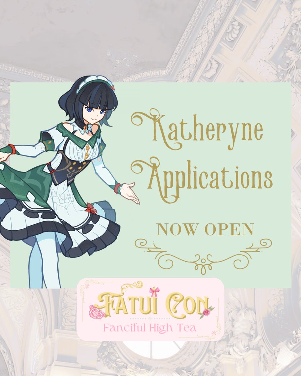 💫 Ad Astra Abyssosque! Recruitment for Katherynes now open! 

FatuiCon couldn't happen without our helpful volunteers! If this sounds like you, consider applying today!

Apps due July 31st 💖