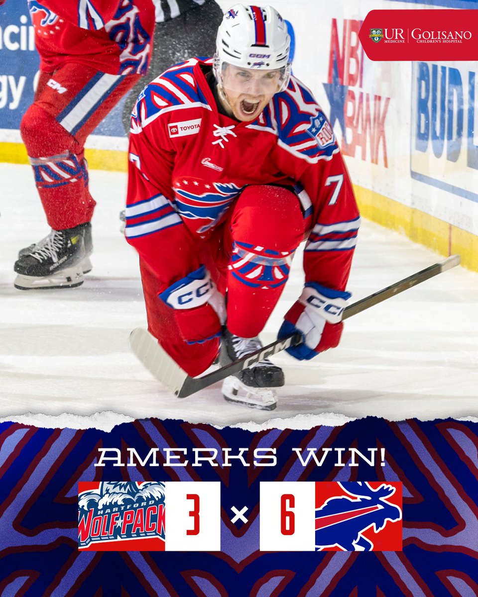 AmerksHockey's tweet photo. Alexa, play Mr. Brightside - That's a Bills Day victory! #LetsGoAmerks https://t.co/o8ZwcVxZUP