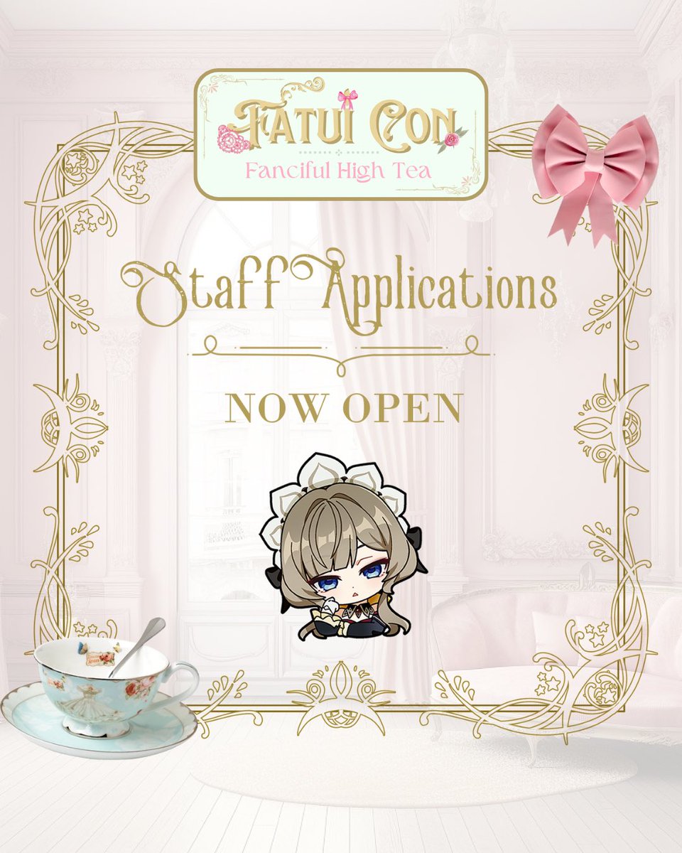 Always wanted to know what it's like to organize a convention?

Staff positions now open! Apps close April 10th 🎀