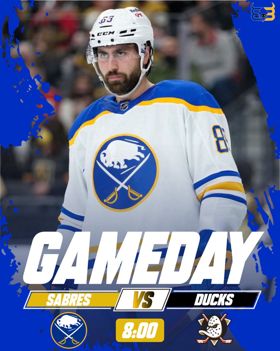 BuiltInBuffalo_'s tweet image. ITS SABRES GAMEDAY! ⚔️🦬🏒

#Sabres vs #Ducks

8PM ET • Honda Center • Anaheim

Let’s Go Buffalo!

#Sabres | #Sabrehood | #LetsGoBuffalo