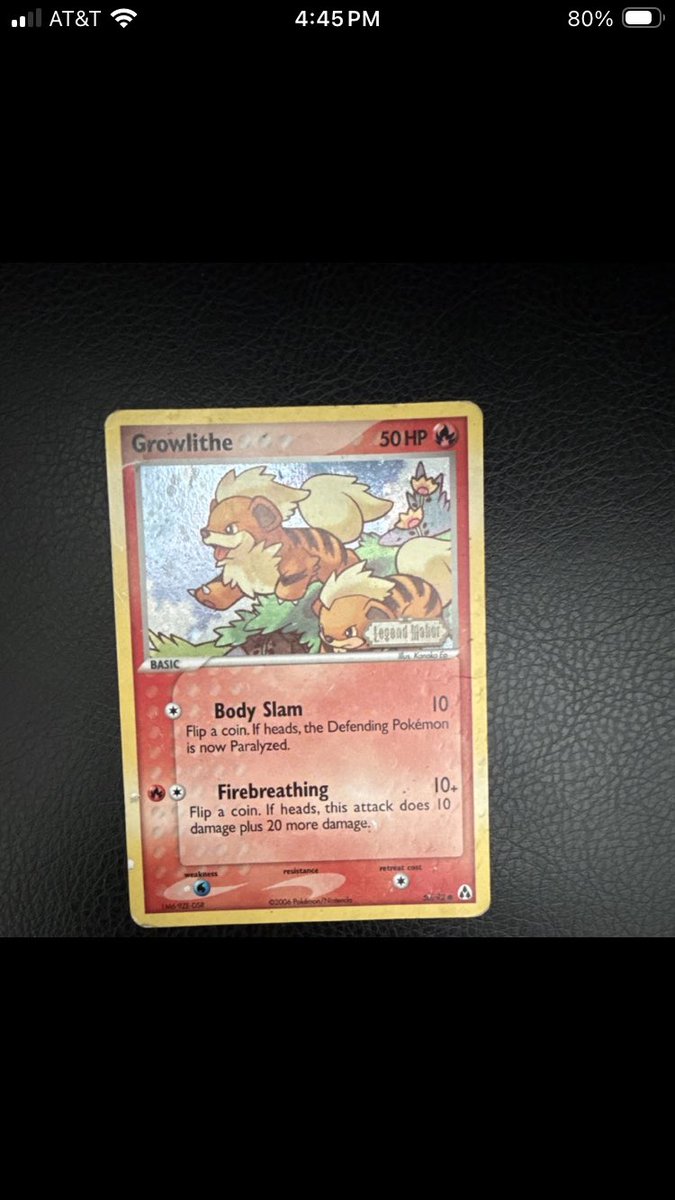 Looking for a low grade Growlithe Reverse Holo from Legend Maker. Let me know if you have one available!