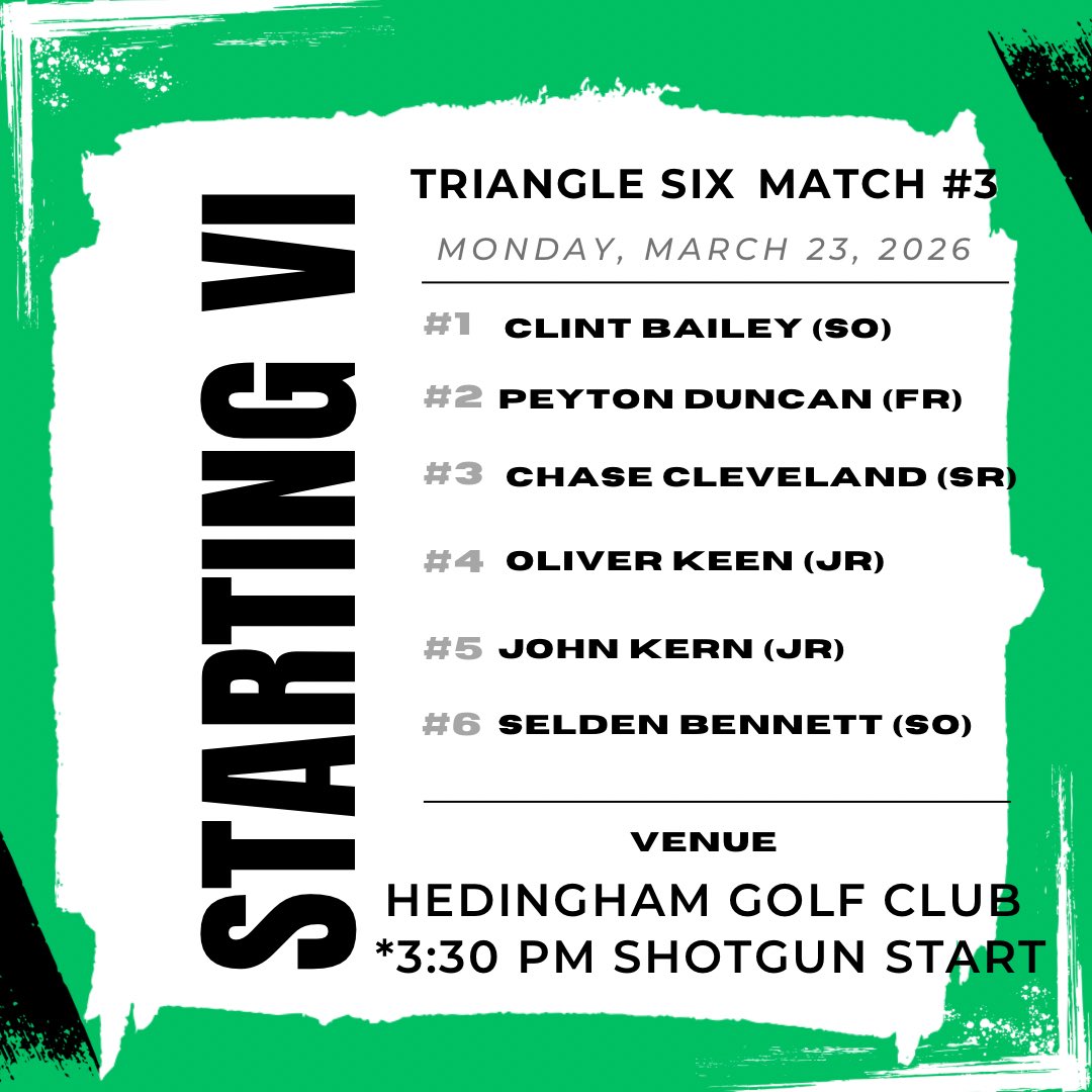 Cary High Golf tweet media