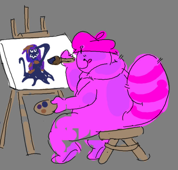 oddtheoker's tweet image. magma has started to pibby glitch all my recent drawings #gg