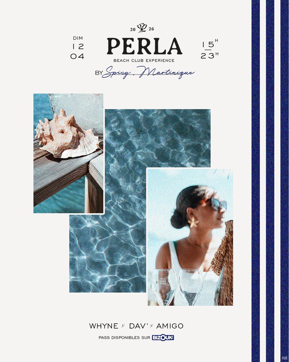 LA PERLA 🐚 une nouvelle experience by Spicy !

L’art de célébrer…jusqu’au coucher du soleil. Car c’est précisément à cet instant que les perles s’illuminent 🤩

Le parfait mélange entre soleil, fraîcheur et effervescence 🔥

Rejoignez l’expérience👇🏾
🎟️ my.bizouk.com/la-perla