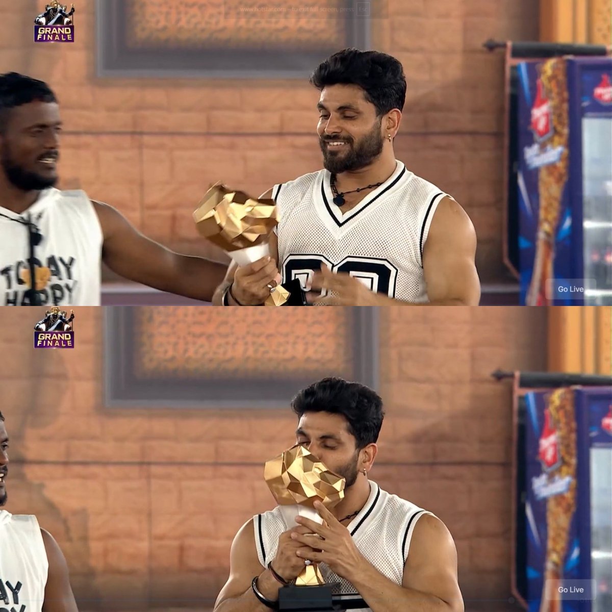 Risingstar_45's tweet photo. That was MSD's style 91 runs  innings in Final 🏆

Calm Composed and Played his Best game in the #The50 Finale🦁🔥

@ShivThakare9 👑 

Only player who played according show concept #ShivThakare ✨

No unnecessary drama for fame 🌟 https://t.co/6A2baG8QA8
