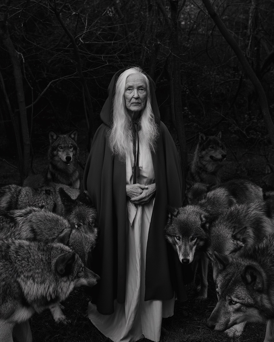 Midjourney v8 > duo (alligator et tortue) - (Cheval et chatons) - (femme âgée et loups)