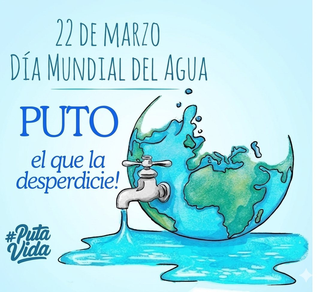 FER770307's tweet photo. Cuidemos el agua...
#PutaVida 💦 https://t.co/TsKsdONJRb