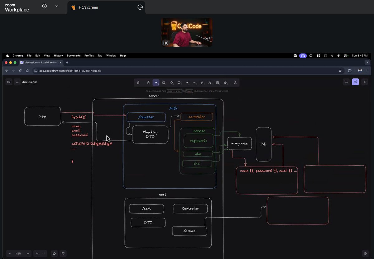 koushikke's tweet image. Brainstorming class on auth service! Code with Diagram.
Today's topic:
=&amp;gt; Register / Login
=&amp;gt; Authentication
=&amp;gt; Authorization
=&amp;gt; JWT and more

Thank you sir, @Hiteshdotcom @piyushgarg_dev @nirudhuuu @yntpdotme @devwithjay @BlazeisCoding and @ChaiCodeHQ team

#auth #authentication