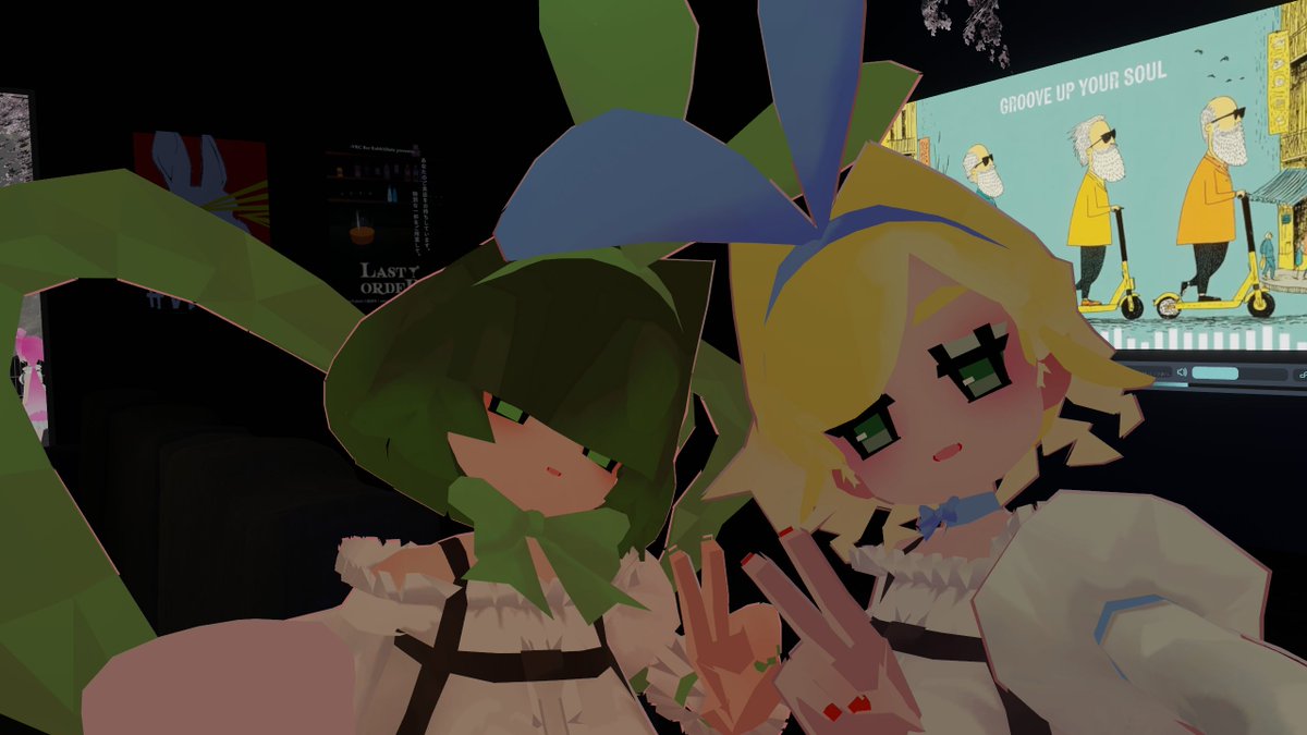 piyohiko_1031's tweet photo. 今回のスタッフの皆さんと撮らせていただきました✌
思い思いに彩られたﾈｷちゃんはそれだけでこだわりが見えてきていい...服は皆デフォルトなのに、バリエーション持たせられるのがﾈｷちゃんの一番のおすすめポイントなんですよね！
#VRCRH 
#VRCHOP 
#私のﾈｷ https://t.co/119H07J8my