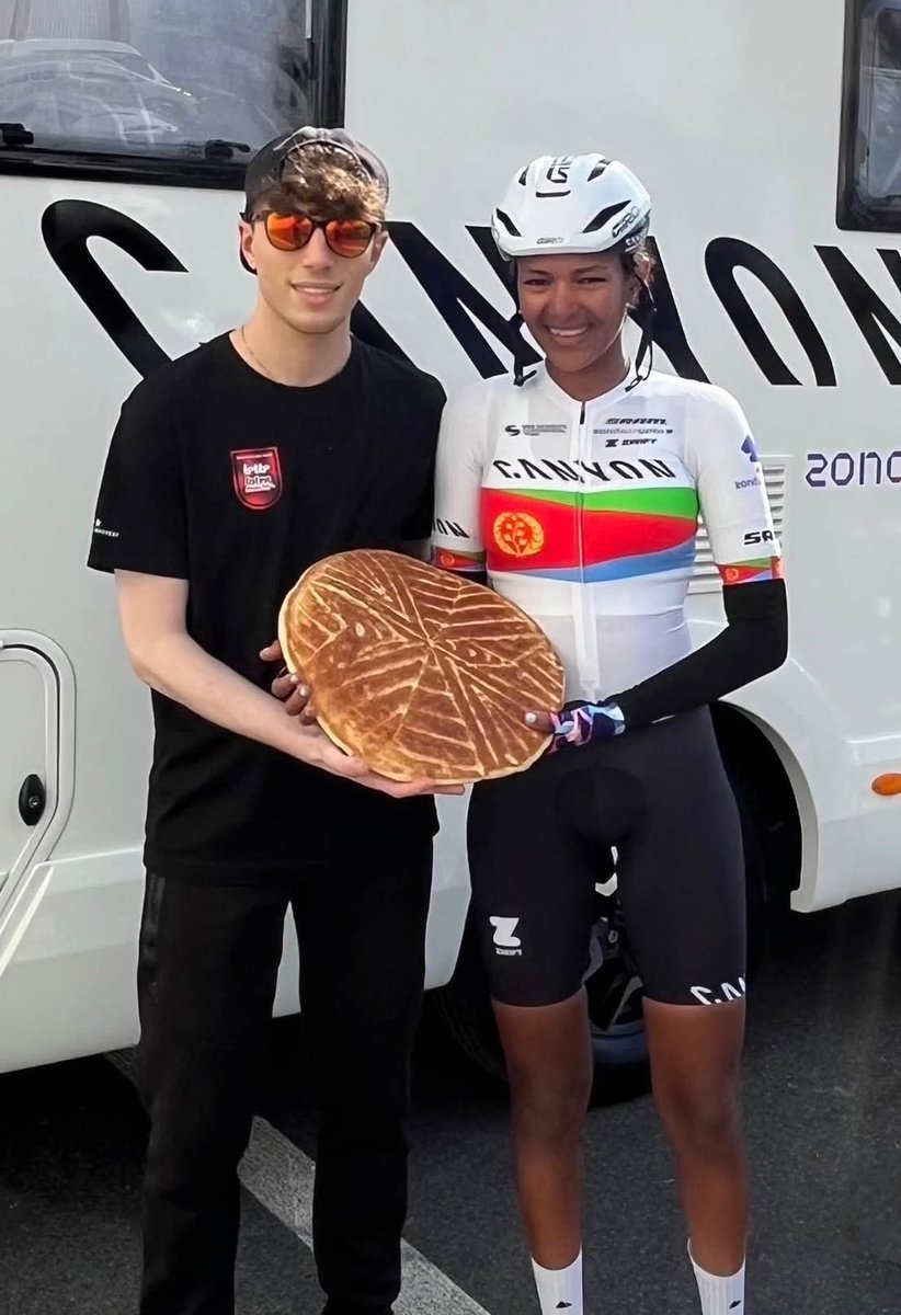 cyrilpelerin's tweet photo. Welcome Monaliza haftey 🇪🇷 

I’m proud to see you become professional cyclist https://t.co/11pu1Q2PtD