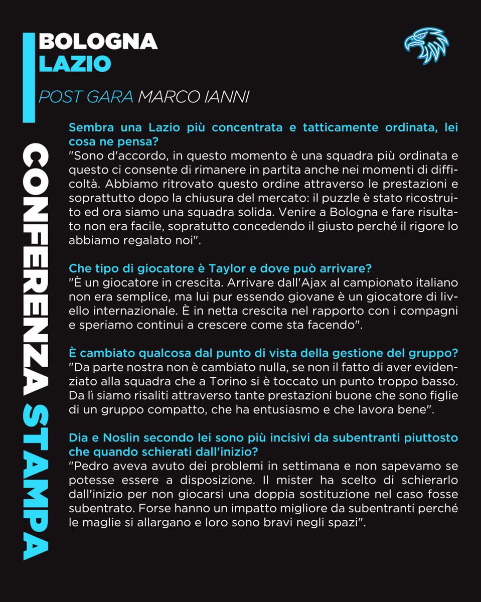 SpaceLazio's tweet photo. Marco #Ianni in conferenza stampa nel post partita di Bologna-#Lazio: https://t.co/FwvDqHQS5p
