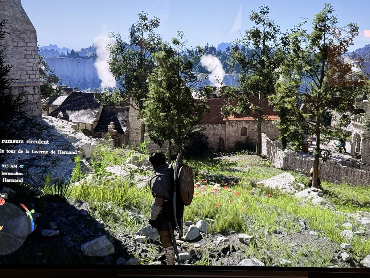 #crimsondesert sur #ps5 fat , mode qualité , #lgoledc3. Je trouve ça correct. Ok l’eau est pas ouf, certains trucs qui « popent » mais comme dirait <a href="/JulienChieze/">Julien Chièze</a> : « just good enough » et je prends du plaisir ☺️.