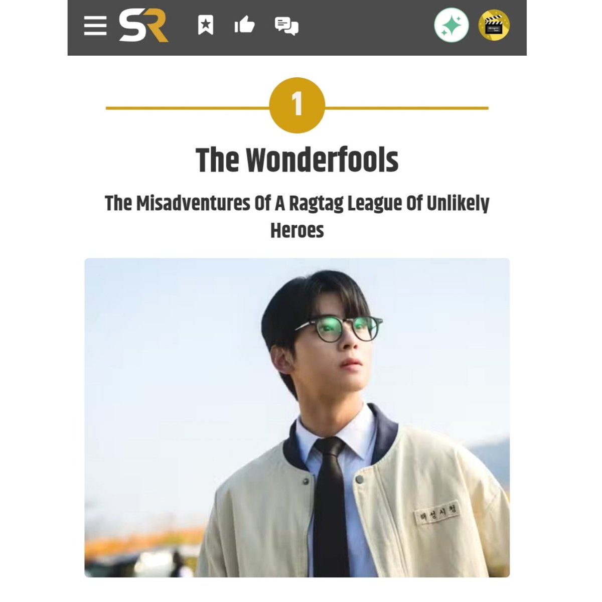 📰 Screen Rant named <The WONDERfools> the #1 K-drama in its '12 Upcoming K-Dramas You Cannot Miss' list.

“Arguably the most anticipated upcoming K-drama of 2026 is The Wonderfools, a project that's been in development for years. The superhero drama will follow a group of local
