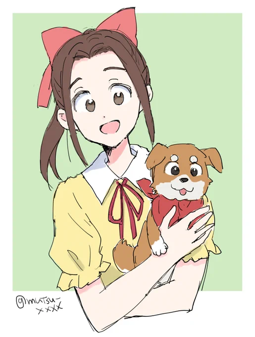 フジコとマメゾウ あの長いパンも描きたかったけど… #パリに咲くエトワール