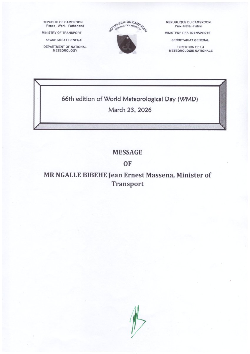 Ministère des Transports du Cameroun tweet media