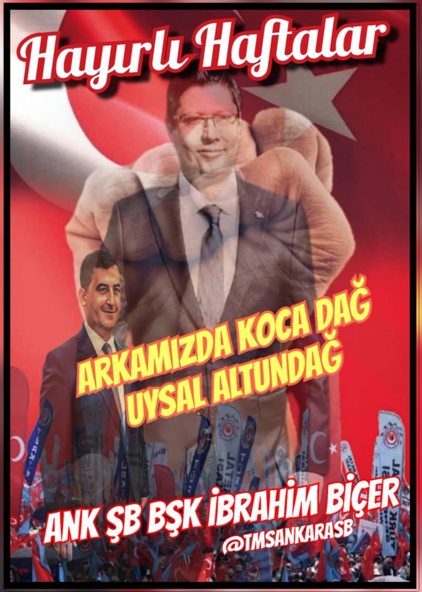 Yeni başlayacak olan haftanın kazasız belasız geçmesi dileklerimle iyi haftalar dilerim
#TmsAnkaraŞb 
#HayırlıHaftalar