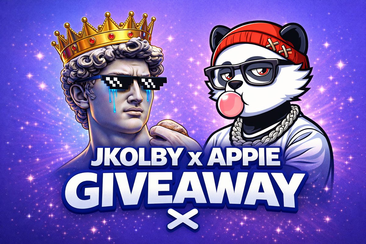 Doing a 1 SOL GIVEAWAY! 💸       

0.25 to 4 people who:    
• Follow @jkolby &amp; <a href="/AppieWeb3/">Appie</a> 
• Drop a LIKE &amp; RT    
• Tag 2 friends    
• Drop Solana wallets below        

Winners announced in 48 hours ⏳