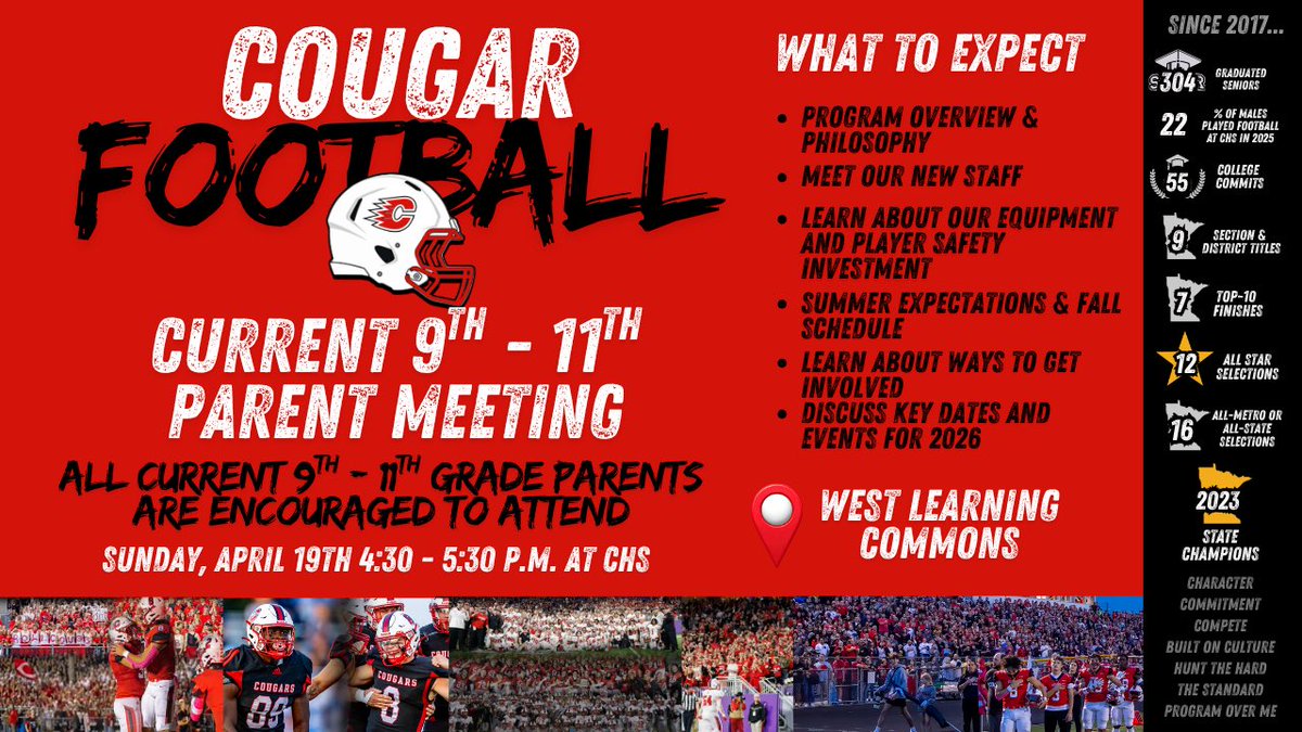 Centennial Cougar Football tweet media