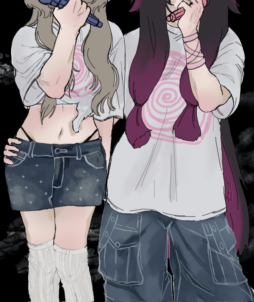 #sandbina idol au

first time trying out csp, so here's a lazy sketch of the lovelies : ]