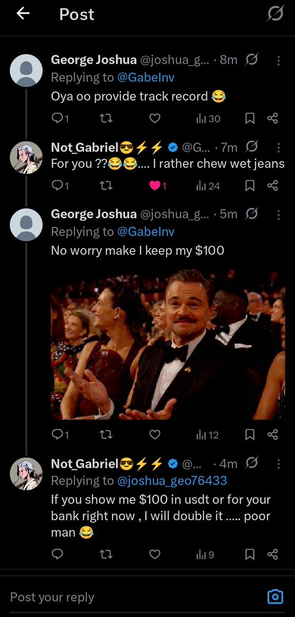 George Joshua tweet media