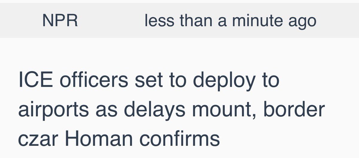 ‼️Border Czar Tom Homan confirms that ICE officers are ready to deploy to our airports as Democrats continue to shut down DHS/TSA funding with their absurd demands.