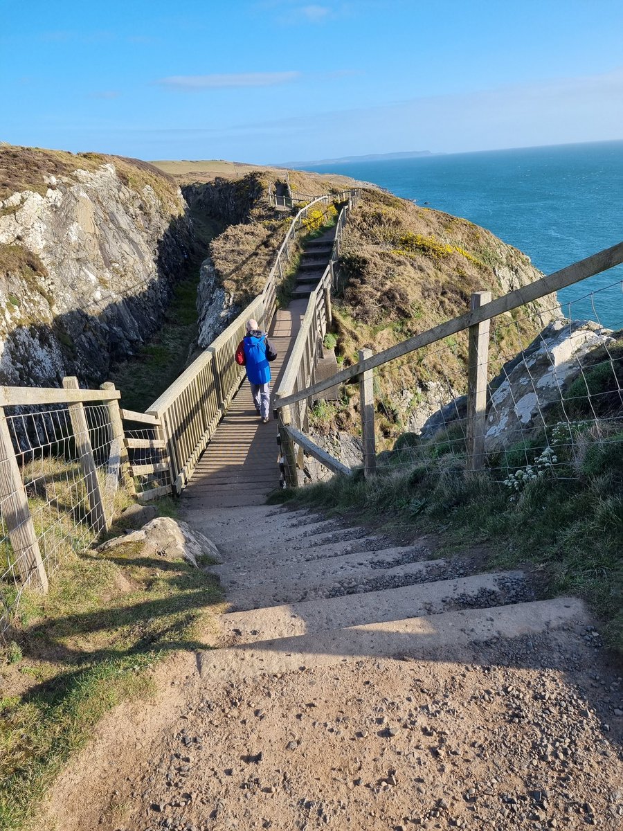 SheilaG17662835's tweet photo. First day of my birthday hols at #Portpatrick in #sunny #scotland . After a visit to Mull of Galloway, which is further south than my home in Cumbria. Went along the #cliffs to Dunskey #castle 1st time I've been able to go inside. Magical. @keswickbootco https://t.co/hGxwKh9JRC