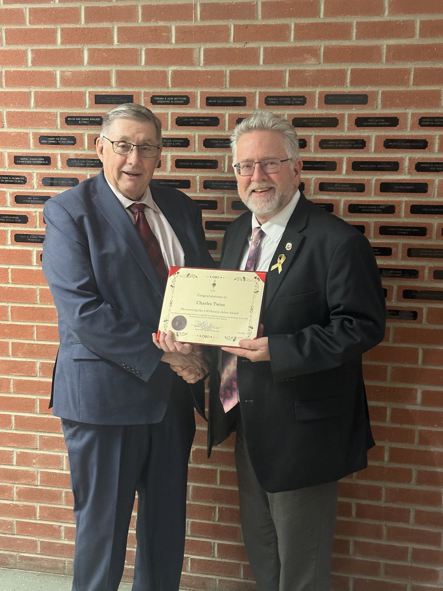 SenatorRobBlack's tweet photo. I was pleased to attend the 4-H Volunteer Conference yesterday in Brampton to acknowledge and congratulate @wellingtncounty 4-H leader Charlie Twiss, who received a 2026 @4HOntario Arbor Award. He was one of three across the province to receive this very prestigious 4-H volunteer award this year. Congratulations also to Anna McIntyre and Craig Steven who were presented with their Arbor awards in other areas of the province yesterday. Volunteer leaders are the heartbeat and lifeblood of the 4-H program. Thank you to all who get involved in this important youth development program, in Ontario and across Canada. @4HCanada