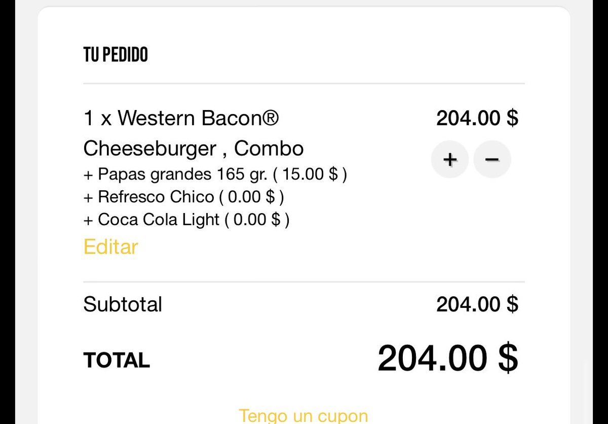 Mejor una Jerry doble con papas 😂 O una Western bacon con papas grandes, si te sobran 4 pesos  🤤