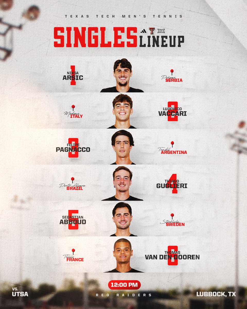 Texas Tech Men's Tennis tweet media