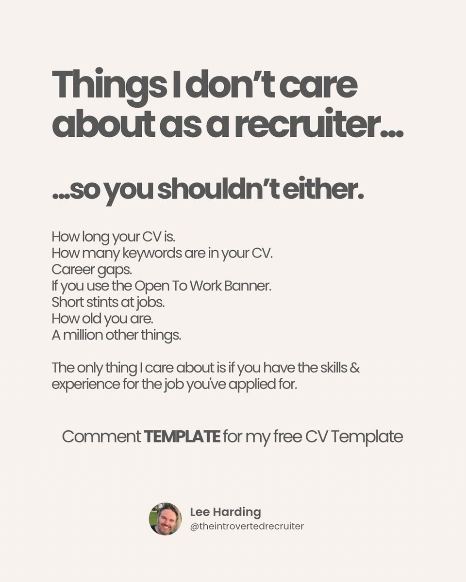 Lee Harding - The Introverted Recruiter tweet media