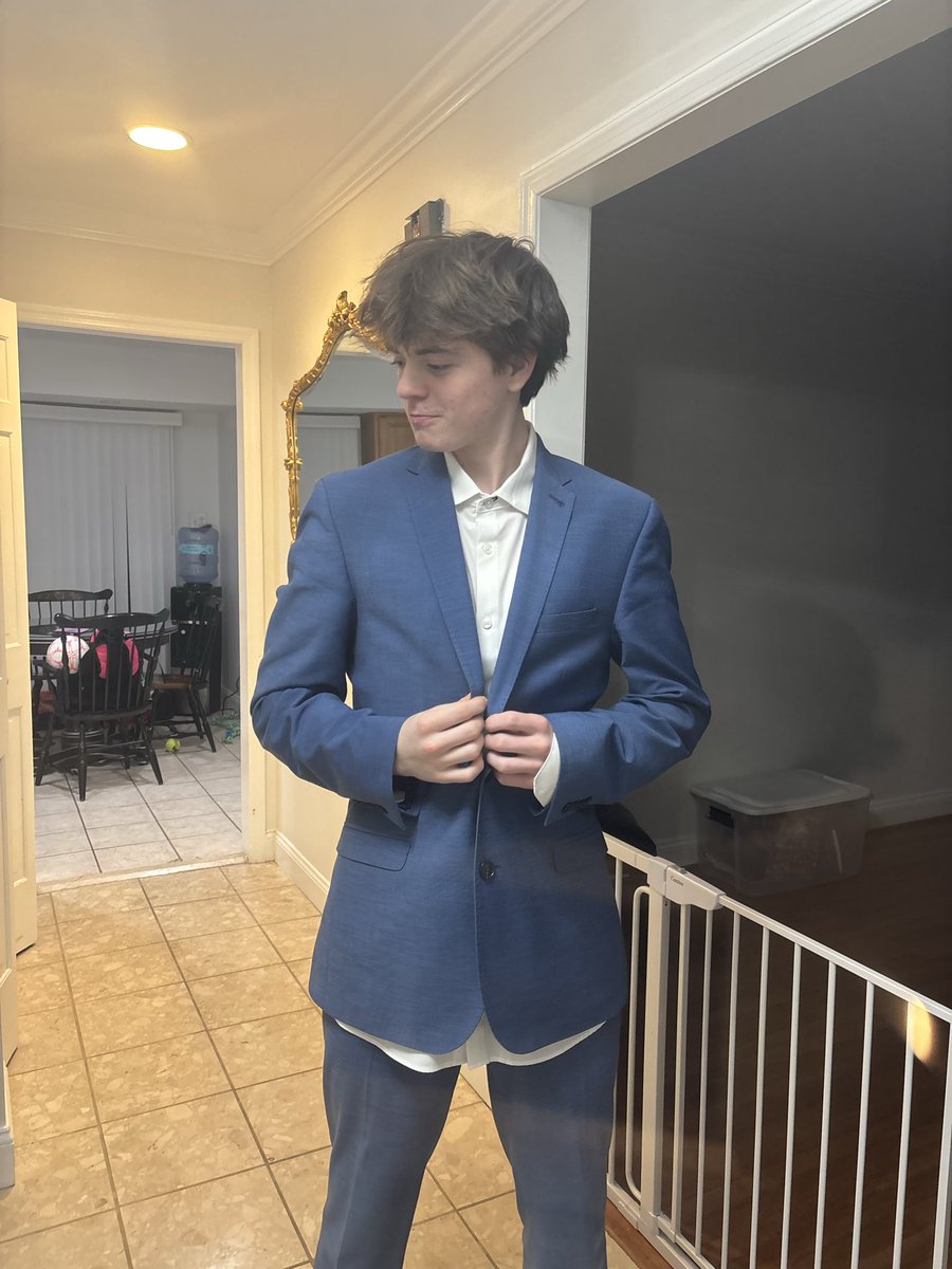 LucasAClark4's tweet photo. When your 14 can fit into your suits… https://t.co/6o9cTamOtu
