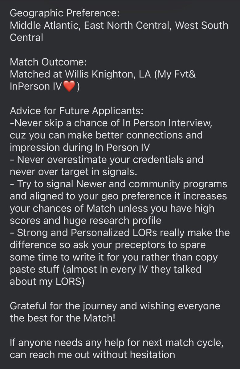 thinKerDrz's tweet image. My few Cents for Future Match Applicants :

#NRMP #match2026 #match2027 #Eras