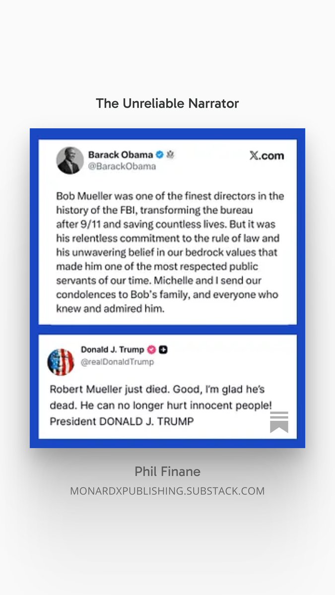 pfinane's tweet photo. America can't credibly explain its own data, its reasons for war, or its treatment of allies. The rest of the world is still planning as if it can. New Substack piece: The Unreliable Narrator.

https://t.co/qc4ZckEjOo

#Trump #IranWar #Petrodollars #MidtermElections #Substack https://t.co/zVItWBUsj0