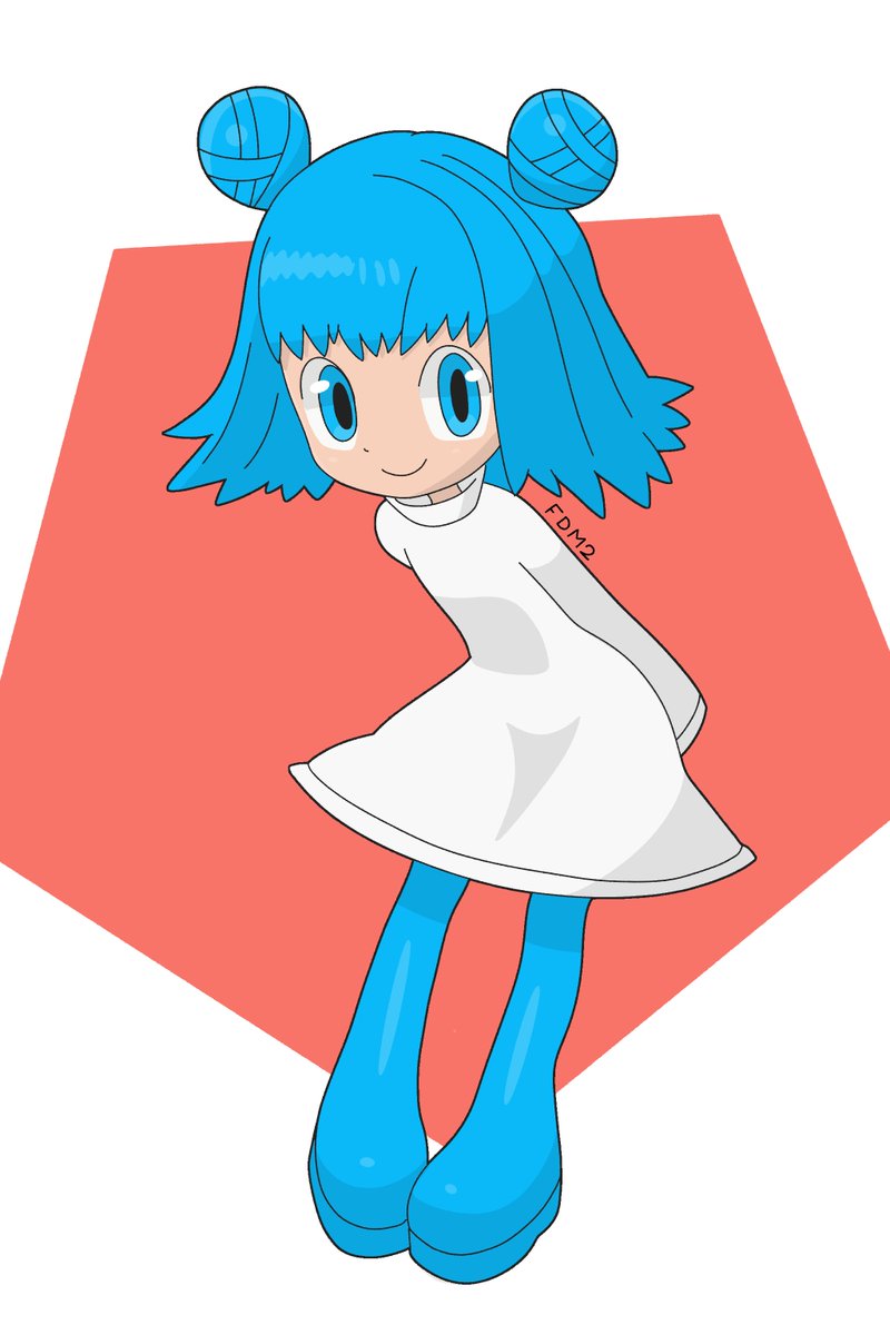 I've been playing Pokémon XD: Gale of Darkness since it got released onto the NSO Emulator and it made me wanna draw some characters! Here's your sister in the game: JOVI!