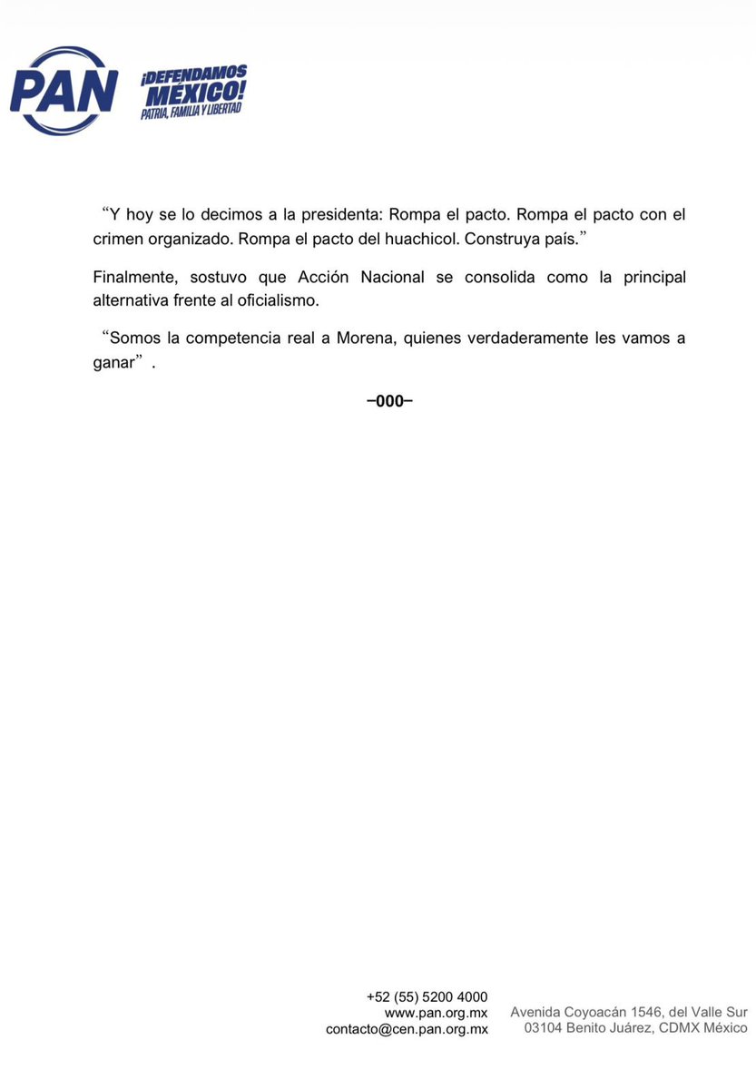 Acción Nacional tweet media