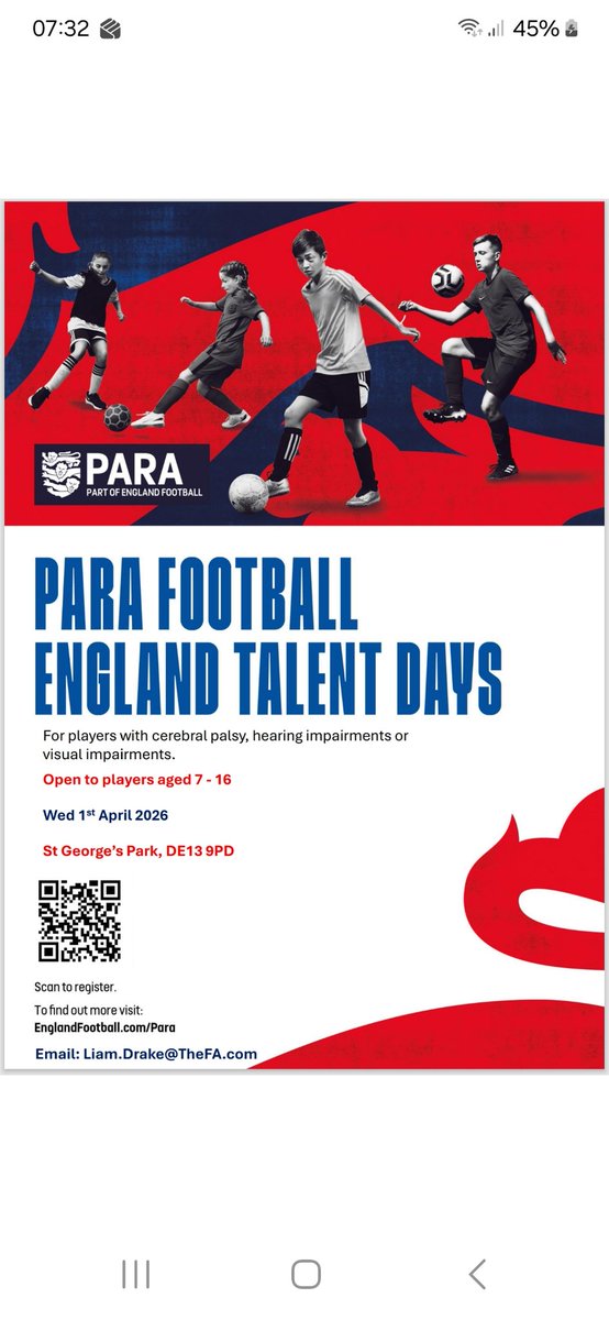 Partially Sighted Football League tweet media