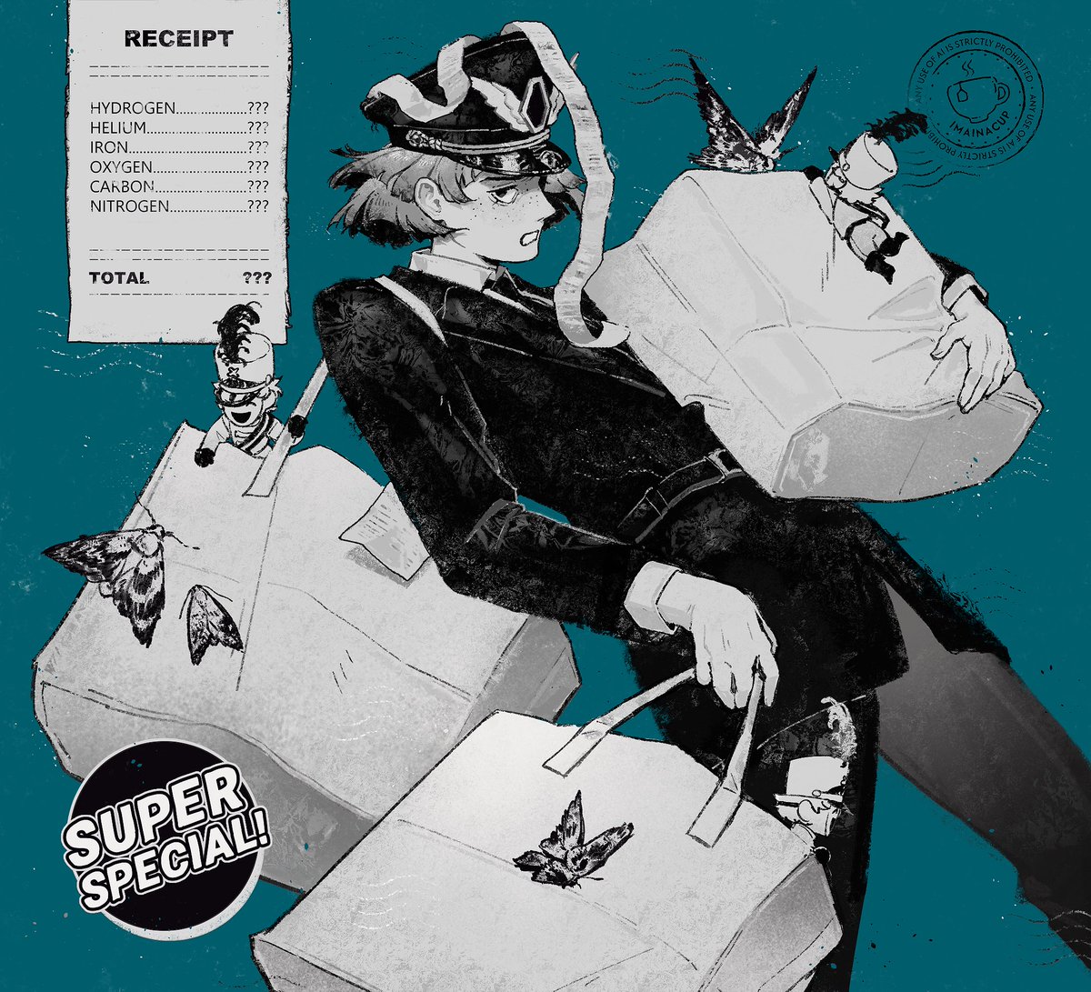 a completely normal grocery shopping 🛒