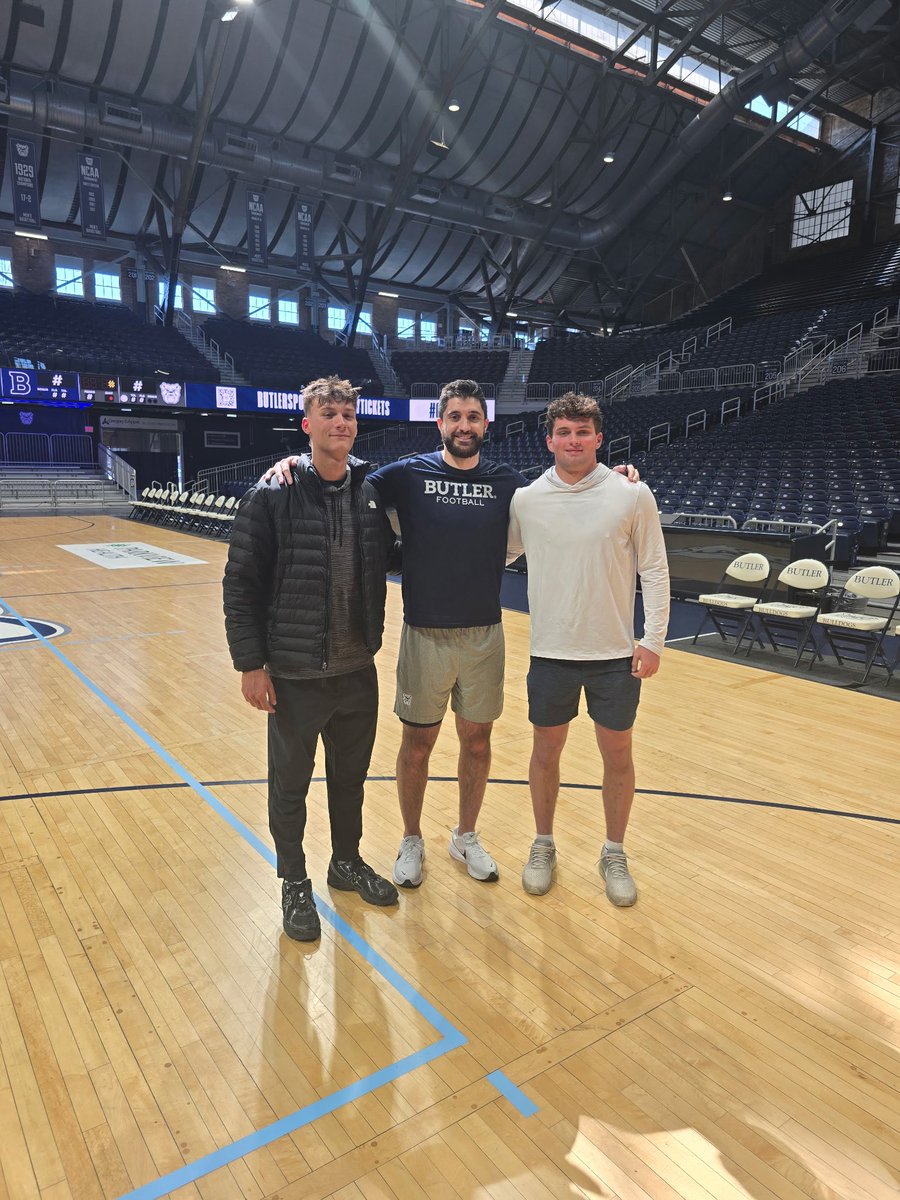 EvanSandfoss1's tweet photo. Had a great visit at @ButlerUFootball thank you to @CoachCos16 for the invite!
@CoachSchott_BU @McNRocketFtball @McNickCoachO @AustinSchaffer2 @IndianaNsr @qbcoachaiken https://t.co/JJkRZgqmjo