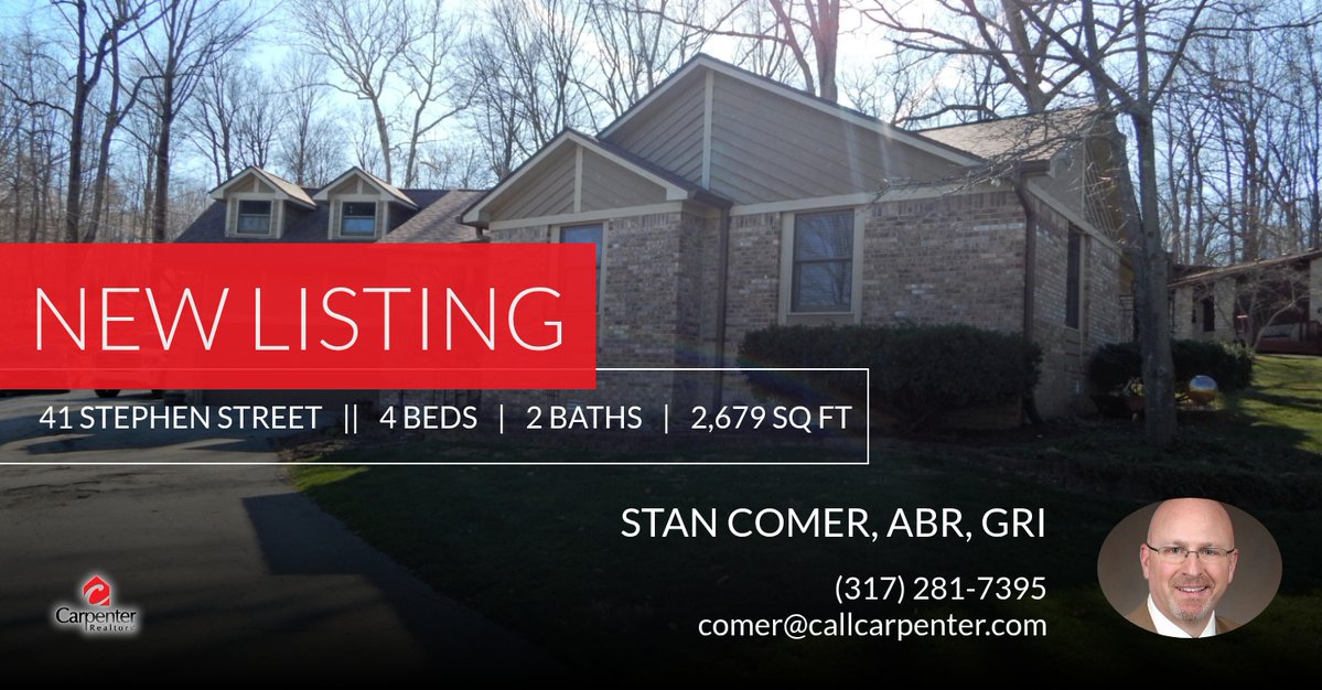 📍 New Listing 📍 Take a look at this fantastic new property that just hit the market located at 41 Stephen Street in Mooresville. Reach out here or at (317) 281-7395 for more information!

Stan Comer, ABR, GRI
3... homeforsale.at/41_STEPHEN_STR…