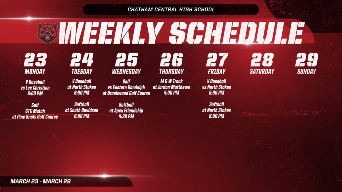 Chatham Central Athletics tweet media