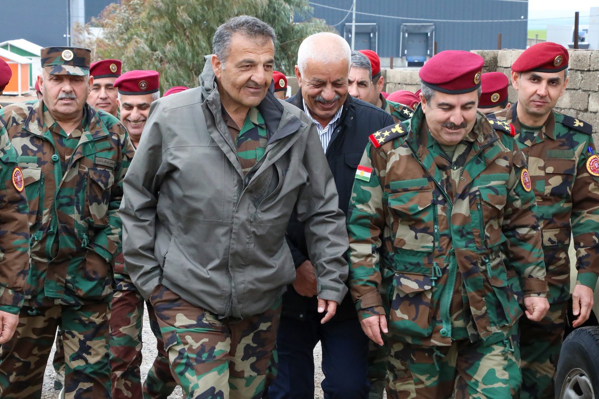 forces_command's tweet photo. the third day of Eid al-Fitr,
Today on, 22 March 2026, Lieutenant General #Sihad_Barzani, Commander of the 1st Support Forces Command, accompanied by a number of officers, visited units of the #1st_Support_Forces_Command in #Duhok Province, as well as the headquarters of the Western Tigris Front.
During the visit, he extended his congratulations on the occasion of Eid al-Fitr to the officers and #Peshmerga.