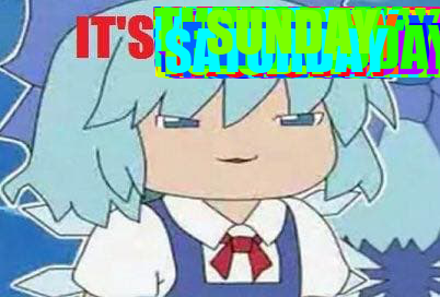 Cirno tells you what day it is tweet media