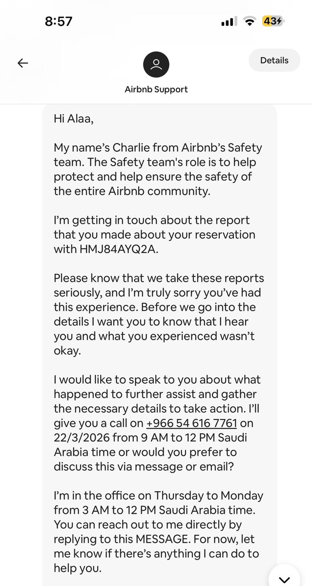 alaa_msuliman's tweet image. When Airbnb loses its principles and becomes a money-making machine, are there any employees left who haven't mastered the art of copy-pasting recorded apologies? #Airbnb #CustomerServiceFail #BrokenPromises