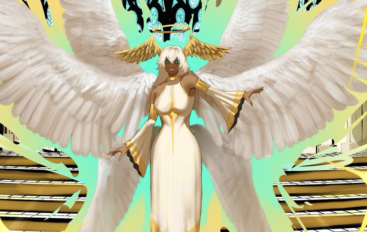 fuzzinkkk's tweet photo. She opens her arms to you.

My entry for the VGen Wings contest 
Character design &amp; illustration commissions open

@VGen #VGen #WingsContest #CharacterDesign #DigitalArt #FantasyArt #arttwt https://t.co/XvQ2PUSS3K