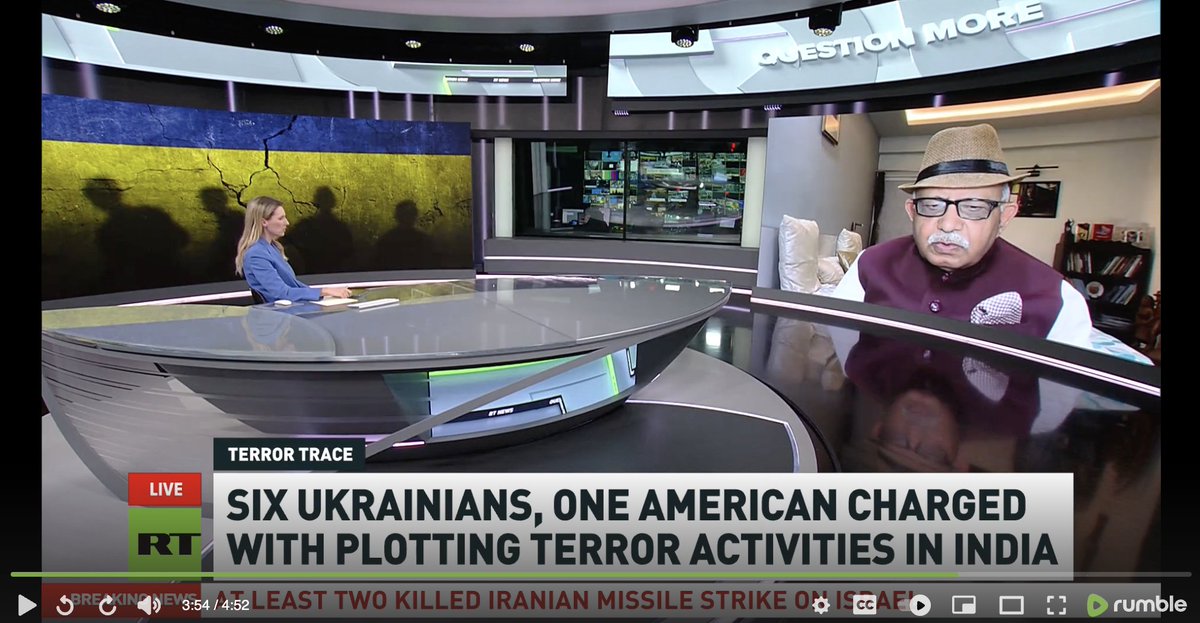 asthana_shashi's tweet image. Interview of @asthana_shashi  by @RT_com  #RussiaToday International about arrest of 6 #Ukrainians &amp;amp; 1 American on charges linked to terror activities involving drone shipments to insurgents in #Myanmar. Arrested for illegal act under #UAPA. 

rumble.com/v77a7mi-this-i…