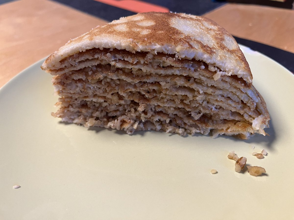I moved to Belgium 10 years ago! So husband made my my favorte cake! Csúsztatott palacsinta / Slipped pancake cake with walnut filling